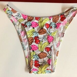 Zuliana Size Small Cherry 🍒 Fruit 🍎 Hi Waist Bikini Bottom.
